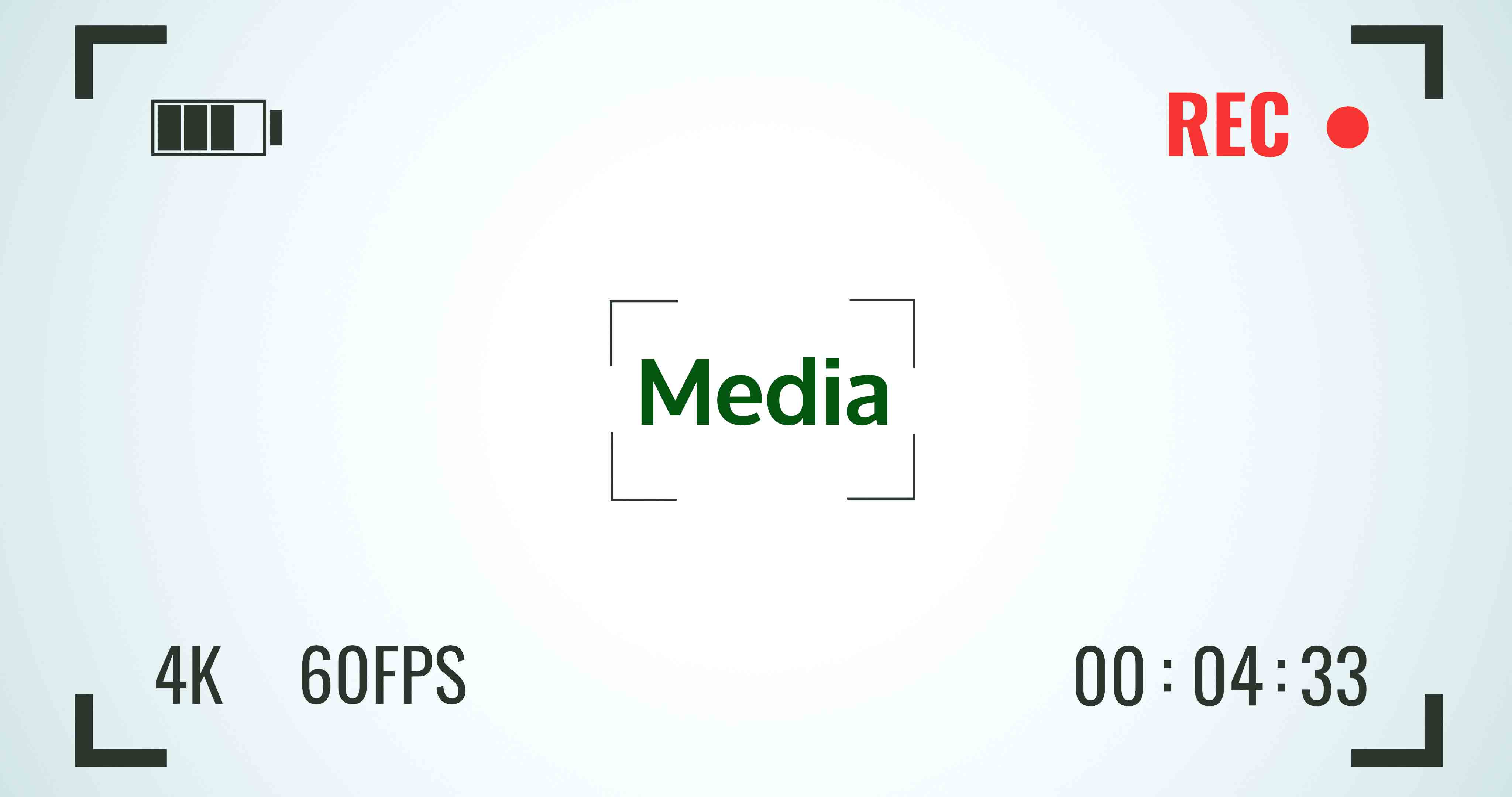 Media camera viewfinder